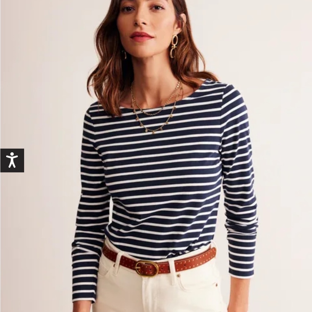 Boden Brenton striped tee.
